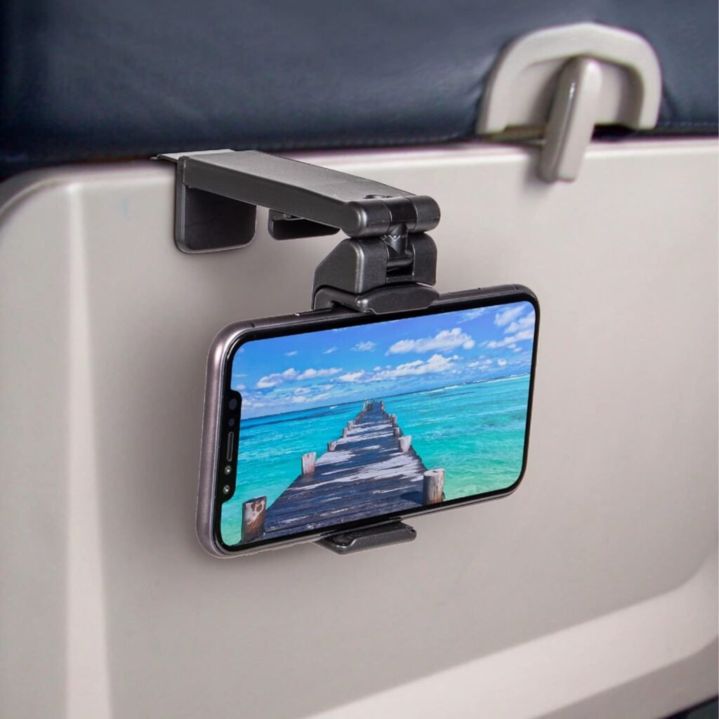 Universal Phone Holder Mount. Hands Free Viewing with Multi-Directional Dual 360 Degree Rotation.